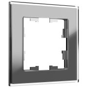 Рамка 1-м BRITE РУ-1-2-БрСе стекло сер. IEK BR-M12-G-K03