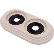 Рамка 2-м пластик песочн. зол. Bironi BF1-620-24